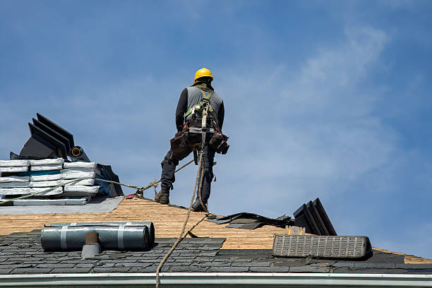 Professional Roof Replacement technician working in Flat Rock, IN